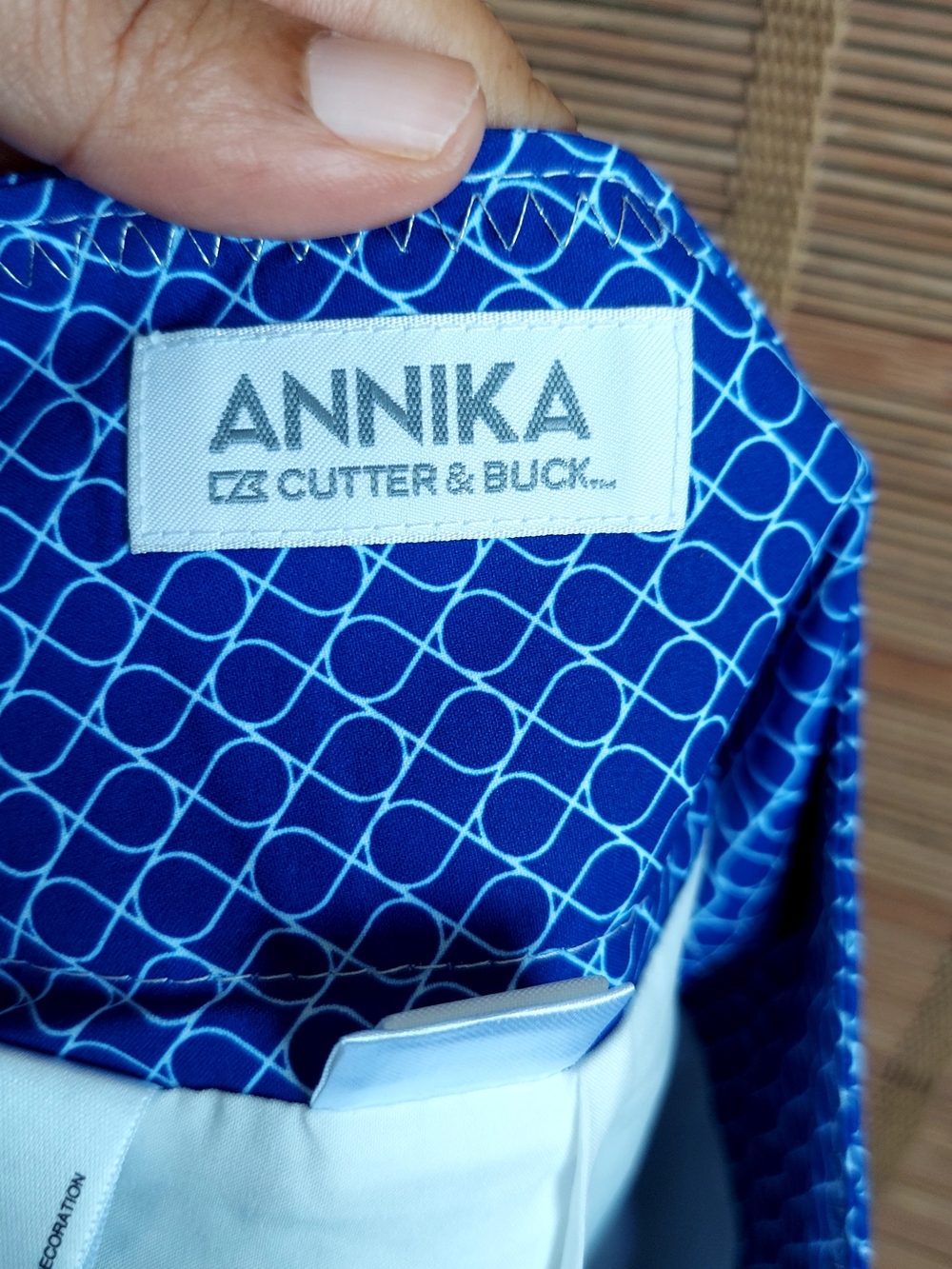 Cutter & Buck Royal Blue Diamond Print Mini Skirt